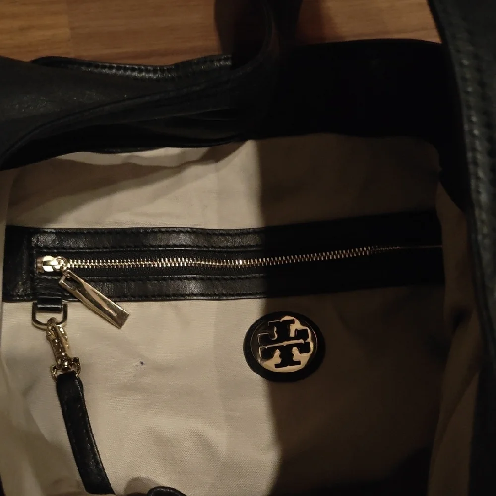 Tory Burch Dark Brown Leather Hobo Bag